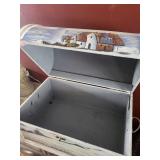 Painted Seaside Lighthouse Storage Chest