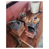 Antique Hand-Crank Coffee Grinders (Lot of 4)