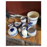 Longo Grina Delft-Style Blue & White Ceramic Set - 9 & Pieces