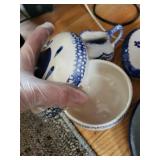 Longo Grina Delft-Style Blue & White Ceramic Set - 9 & Pieces