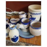 Longo Grina Delft-Style Blue & White Ceramic Set - 9 & Pieces