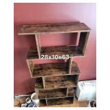 Rustic Wood Ladder Shelf - 28 x 10 x 63