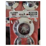 Closet Pole Socket Set Chrome 1-5/16 in - Mixed Closet Hardware
