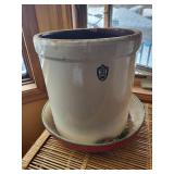 Ceramic Planter Pot With 3 USA Logo - Large 12 in Tall