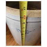 8-Gallon Stoneware Crock - Crown Mark U.S.A. Blue-Gray Ceramic Jar