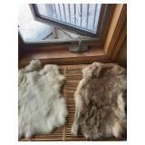Fox Fur Pelts - Natural Gray & Brown (Lot of 2)