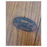 Barrel End Table - Rustic Whiskey Barrel with Storage Shelves, Wood & Metal Bands