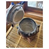 Chief Head Ceramic Cookie Jar With Lid - Blue Headdress, Western Print Mug, Plush German Shepherd