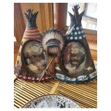 Bradford Exchange Collectibles - Noble Quest & Shared Worlds Plates, Native Figurine, Teepee Frames