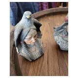 Native American Chief Busts & Angel Wing Statues (Lot of 9)