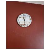 Rustic Round Wall Clock - Wooden Plank Dial