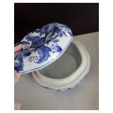 Blue & White Chinese Porcelain Ginger Jars with Lids - Made in China - Floral Pattern (Set of 4)