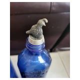 Cobalt Blue Glass Bottles & Jars with Pour Spouts - Vintage Display Set