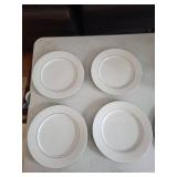Classic Platinum Dinner Plates 4246 - 4-Piece Set with Charger Plate, Made in China (1999)