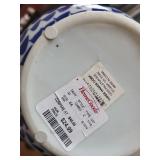 Blue & White Porcelain Vases & Cat Figurine (Lot of 3)