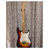 1988 Harmony H80 Sunburst Fender Strat Style Guitar