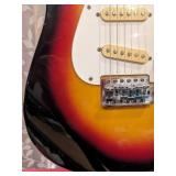 1988 Harmony H80 Sunburst Fender Strat Style Guitar