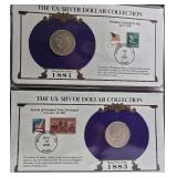 US Silver Dollar Collection with 3 Silver Dollars