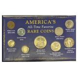 9 Coin Set Americas All- Time Favorite Rare Coins!
