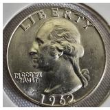 1962-P Franklin Half, 1962-D Quarter, and 1962-P Dime - All from mint sets and all high grade MS 65-67.