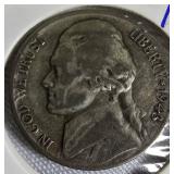 9 different types of silver war nickels: 1943 - P, D, S; 1944 - P, D, S; and 1945 - P, D, S.