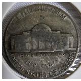 9 different types of silver war nickels: 1943 - P, D, S; 1944 - P, D, S; and 1945 - P, D, S.