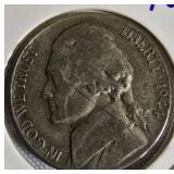 9 different types of silver war nickels: 1943 - P, D, S; 1944 - P, D, S; and 1945 - P, D, S.