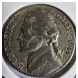 9 different types of silver war nickels: 1943 - P, D, S; 1944 - P, D, S; and 1945 - P, D, S.