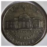 9 different types of silver war nickels: 1943 - P, D, S; 1944 - P, D, S; and 1945 - P, D, S.