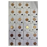 23 Brilliant Uncirculated/ Mint State Lincoln Pennies.