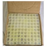 Box of 100 Penny Plastic Containers each holds 50 Pennies