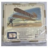 Large lot of stamps, including one bag of unused USA stamps.