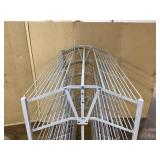 Double-Sided Metal Shoe Rack On Casters 65"x63"x30"