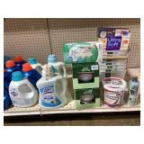 LOT OF Various Home Essential Merchandise (Clorox Wipes, Laundry Detergent, Fabric Spray, & More!)