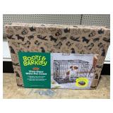 Boots & Barkley 2 Door Wire Collapsible Dog Crate - S - Black - 24 Inches (L), 20 Inches (H) x 18 Inches (W)