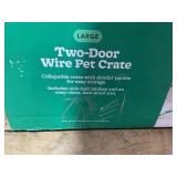 Boots & Barkley 2 Door Wire Collapsible Dog Crate - L - Black - 36 Inches (L), 25 Inches (H) x 23 Inches (W)
