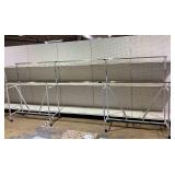 Commercial Garment Rack Double Rail On Casters 179"x72"x23"