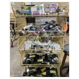 LOT OF Assorted Chargers, Earbuds, & Extension Cords