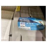 LOT OF Cat Kennels, Backpack, Litter Boxes, Gate, & Mats