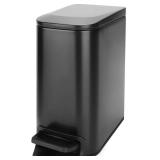 Small Trash Can for Bathroom with Pedal 6L Black $39.99 Retail - Brand New