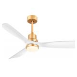 Ceiling Fan 52" White and Gold $119.99 Retail - Brand New