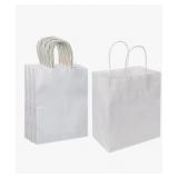 Paper Bags with Handles Bulk Pack White - Brand New