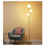 Globe Modern Floor Lamp 3 Bulb LED Standing Light $52.99 Retail - Brand New