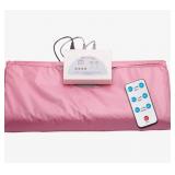 Sauna Blanket Portable Far Infrared 95 to 176 Degrees Adjustable Pink $138.99 Retail - Brand New