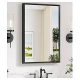 Black Bathroom Mirror 20" x 30" Framed $54.99 Retail - Brand New