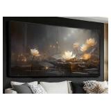 Floral Canvas Modern Wall Decor  24" x 48" $116.99 Retail - Brand New