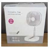 Folding Desk Fan 4 Speed Quiet Pink $39.99 Retail - Brand New