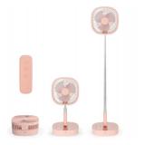 Folding Desk Fan 4 Speed Quiet Pink $39.99 Retail - Brand New