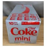Diet Coke Mini 10 Pack - Brand New