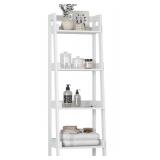 4 Tier Ladder Shelf White $75.99 Retail - Brand New